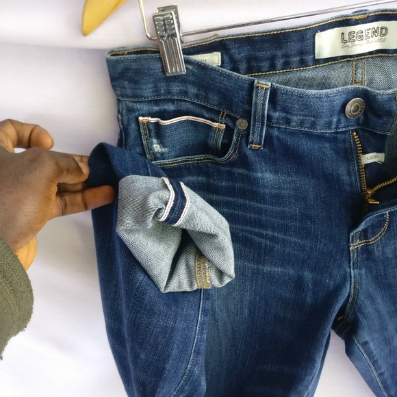 LB Selvage Brooke Skinny Distressed Jean 8w +MEASUREMENTS   MADE IN USA - Picture 3 of 10